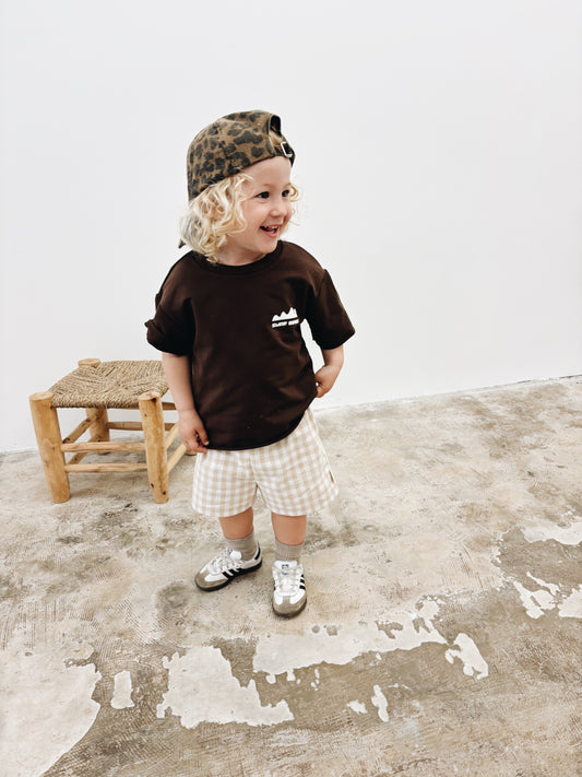 Short Vichy Beige