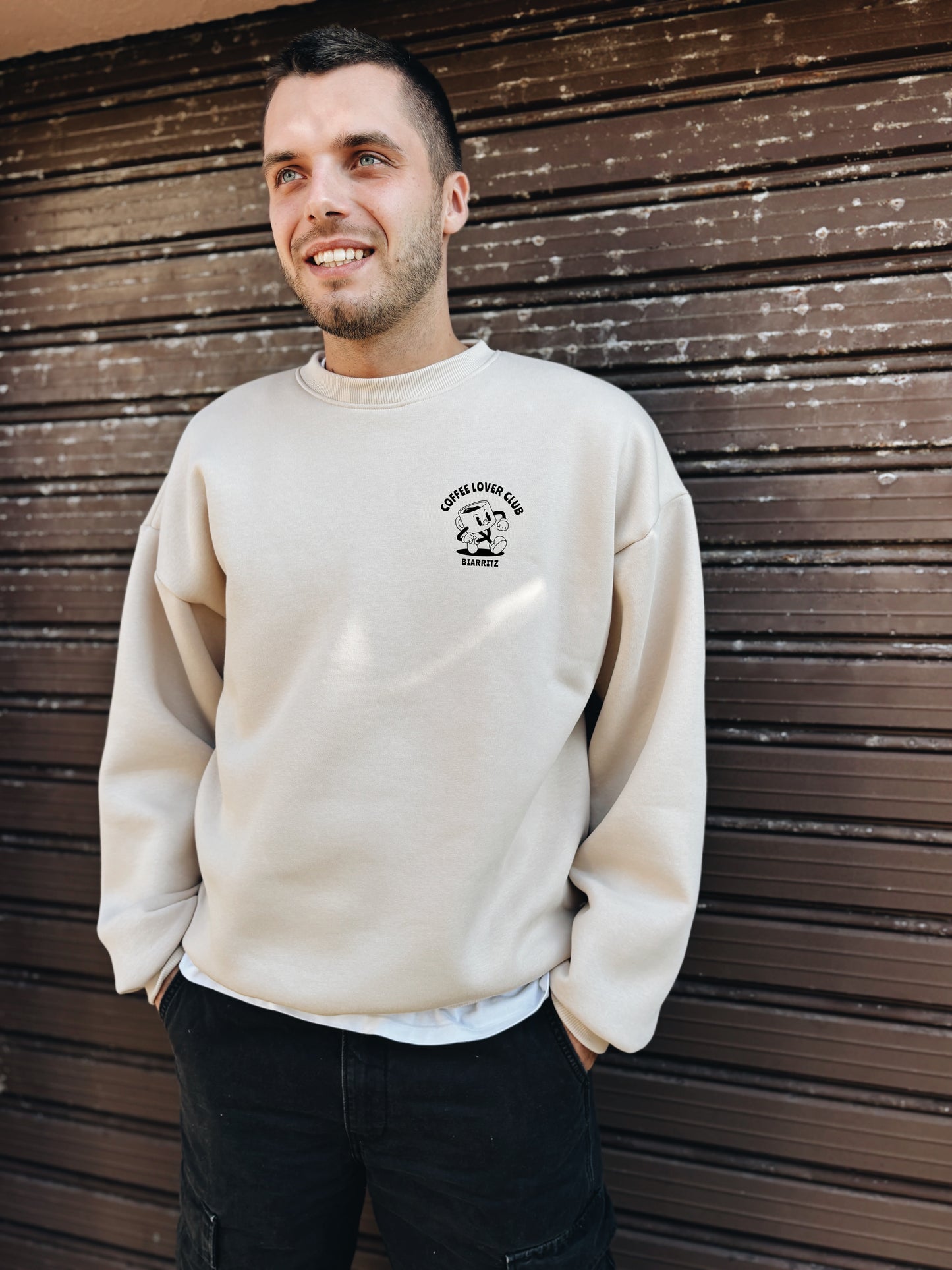 Sweat Adulte Homme "Coffee Lover Club" À Personnaliser