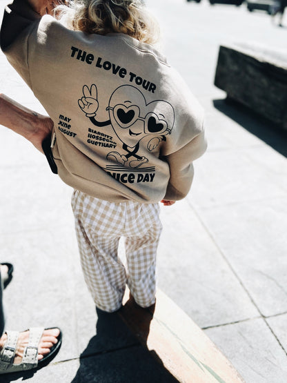 Sweat "The love tour" À Personnaliser - Beige foncé