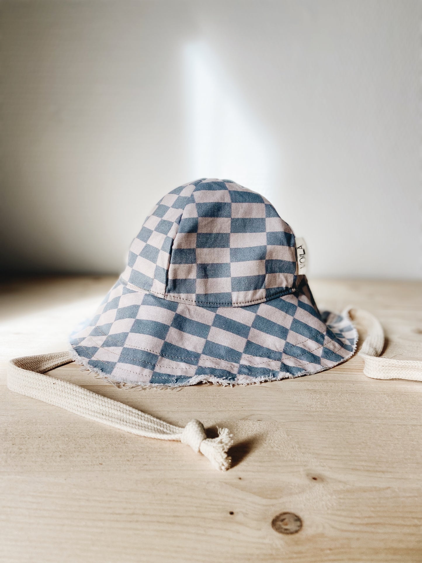 Blue Checkerboard Hat